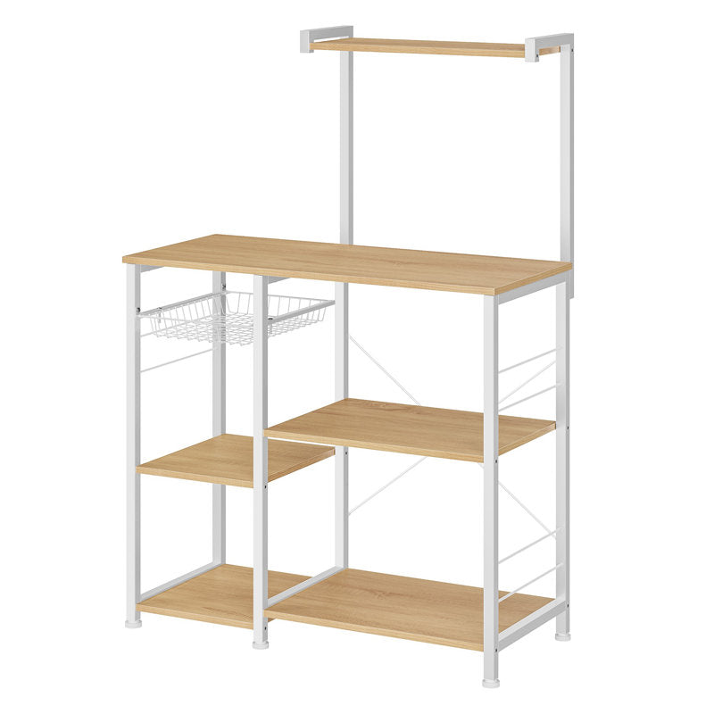 Kitchen Storage Rack with Wire Basket — primary view.
