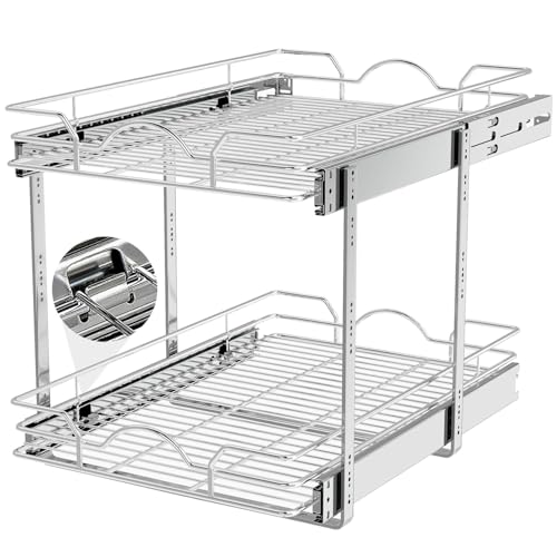 2-Tier Pull-Out Cabinet Spice & Pantry Rack — primary view.