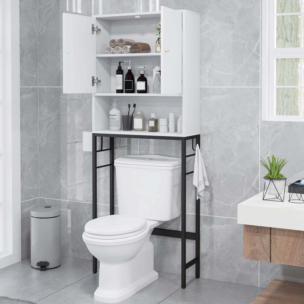 Clean installed bathroom secondary; same white cabinet, no overlay or logo.
