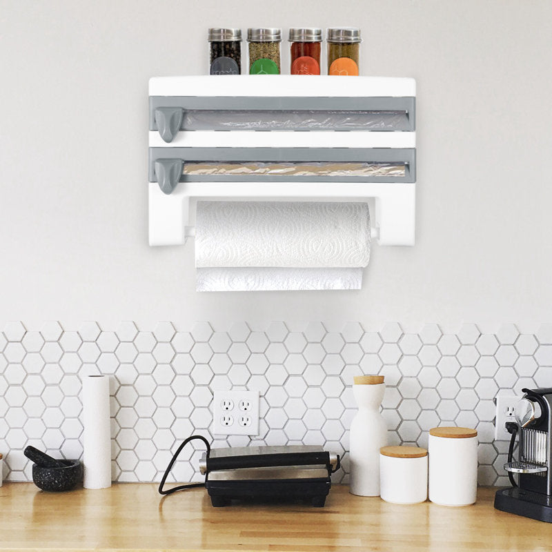 3-in-1 Wall-Mount Wrap & Towel Dispenser — secondary view.