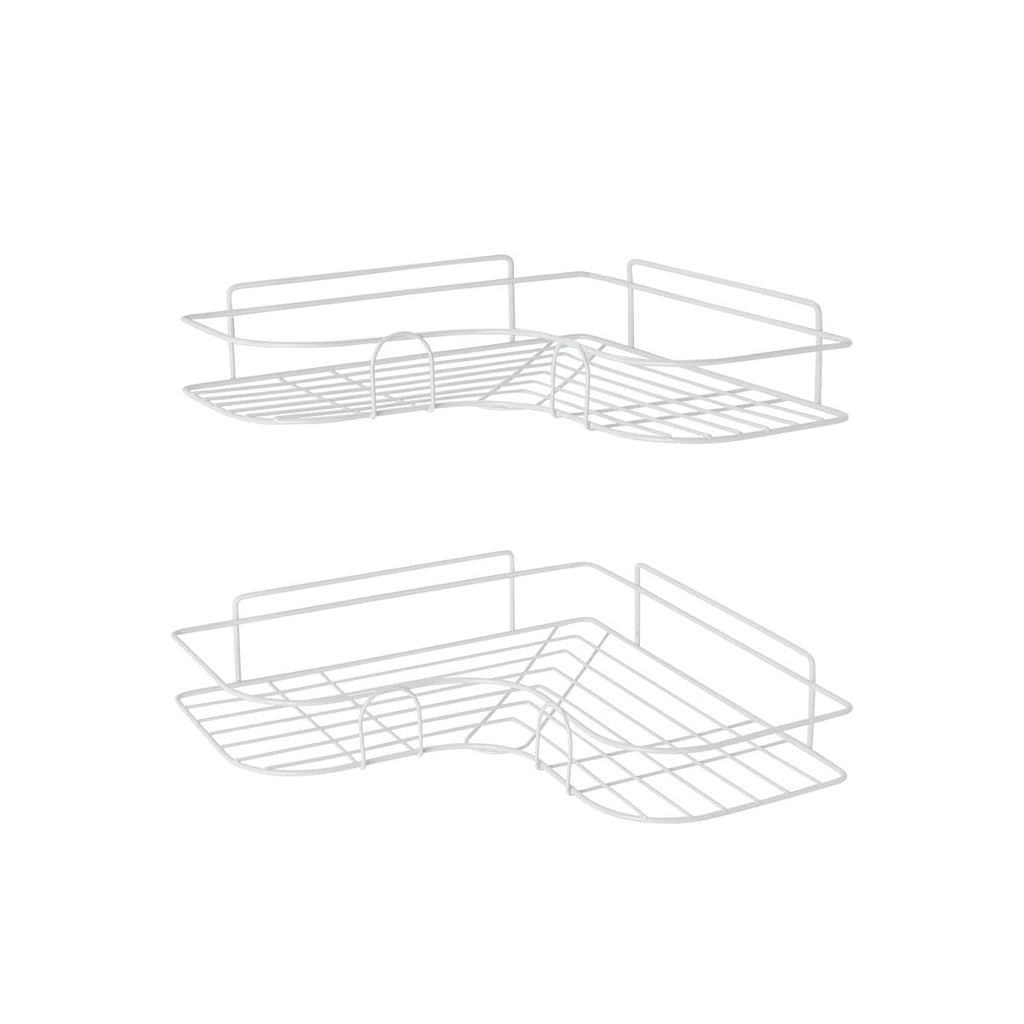 Distinct clean white-background alternate white two-shelf view; no overlay or logo.