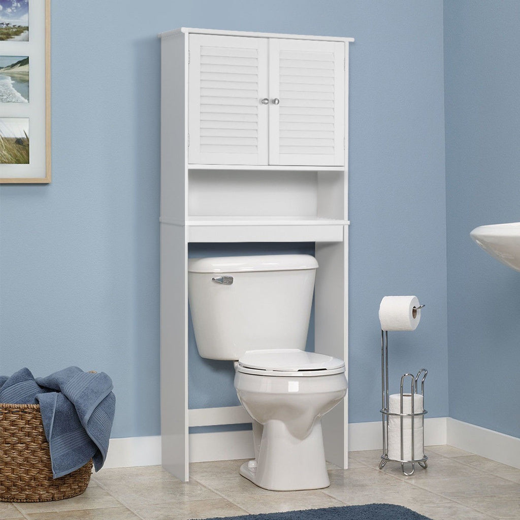 Clean installed bathroom secondary; same white cabinet, no overlay or logo.