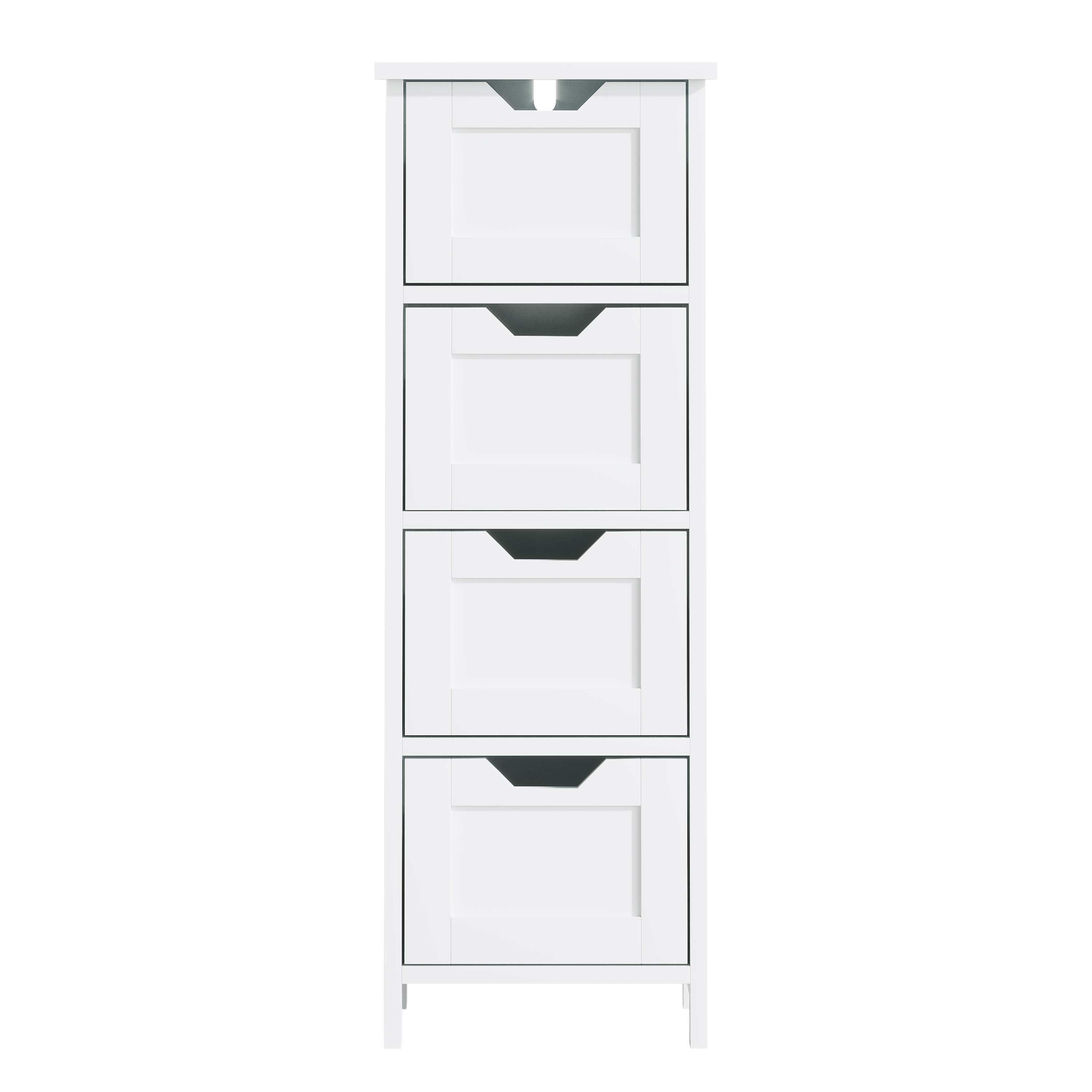 Clean white-background front view, drawers closed.